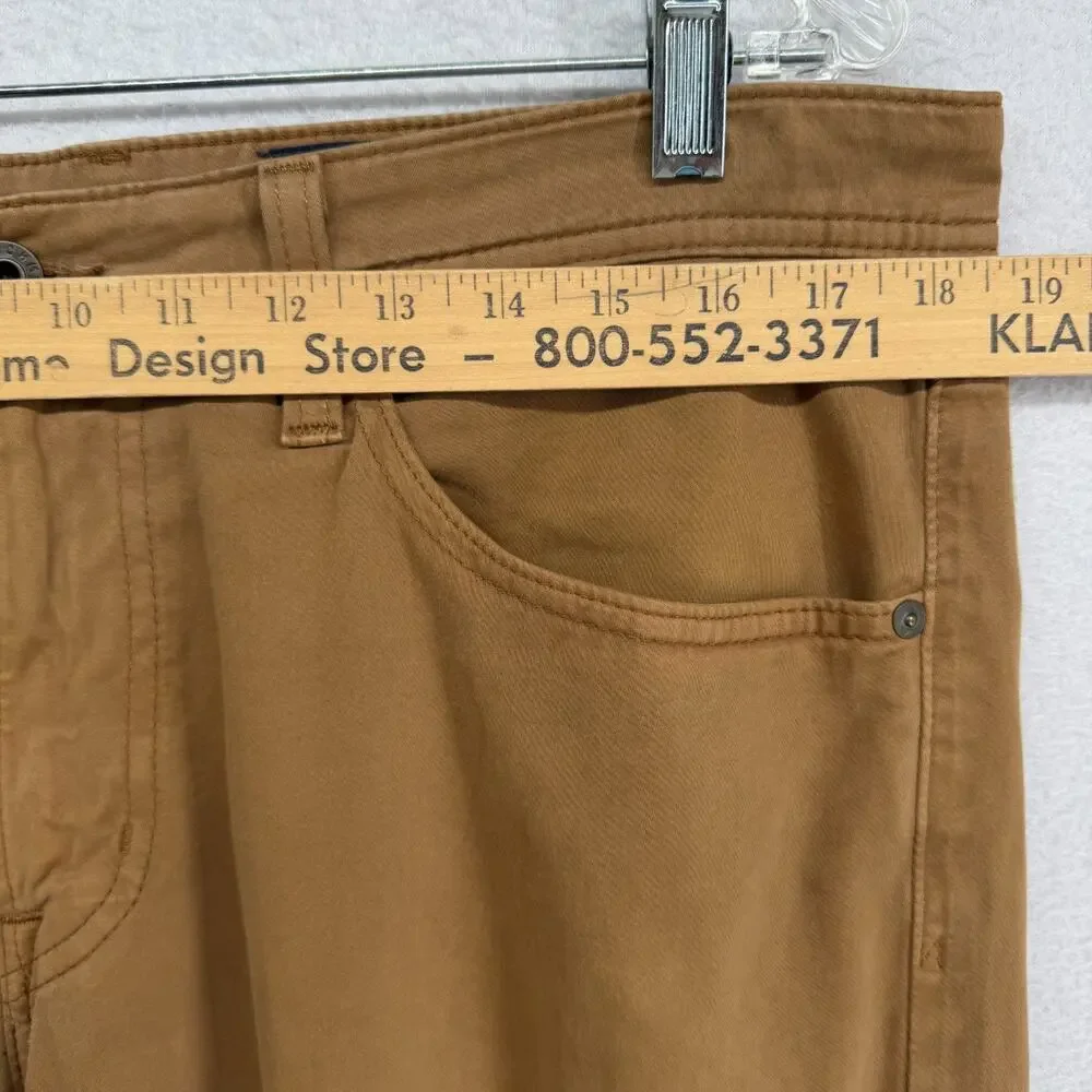 ADRIANO GOLDSCHMIED Jeans Mens 34x34 The Protege Stretch Cotton Brown USA VTG